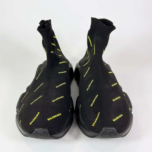 Balenciaga All Over Logo Speed Knit 2.0 Sneaker - Men’s 9 - Picture 4 of 7